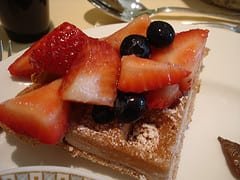 Belgian Waffles with Fresh Mixed Berries