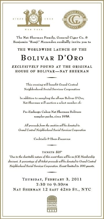 Bolivar d'Oro Opening
