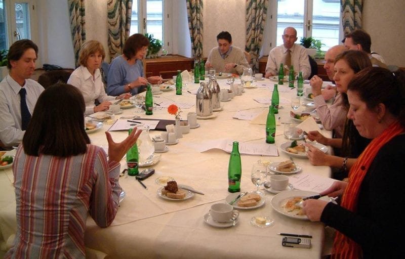 business lunch full