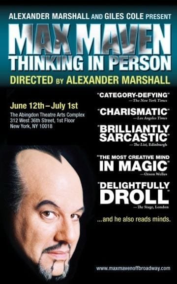 Max Maven Thinking in Person