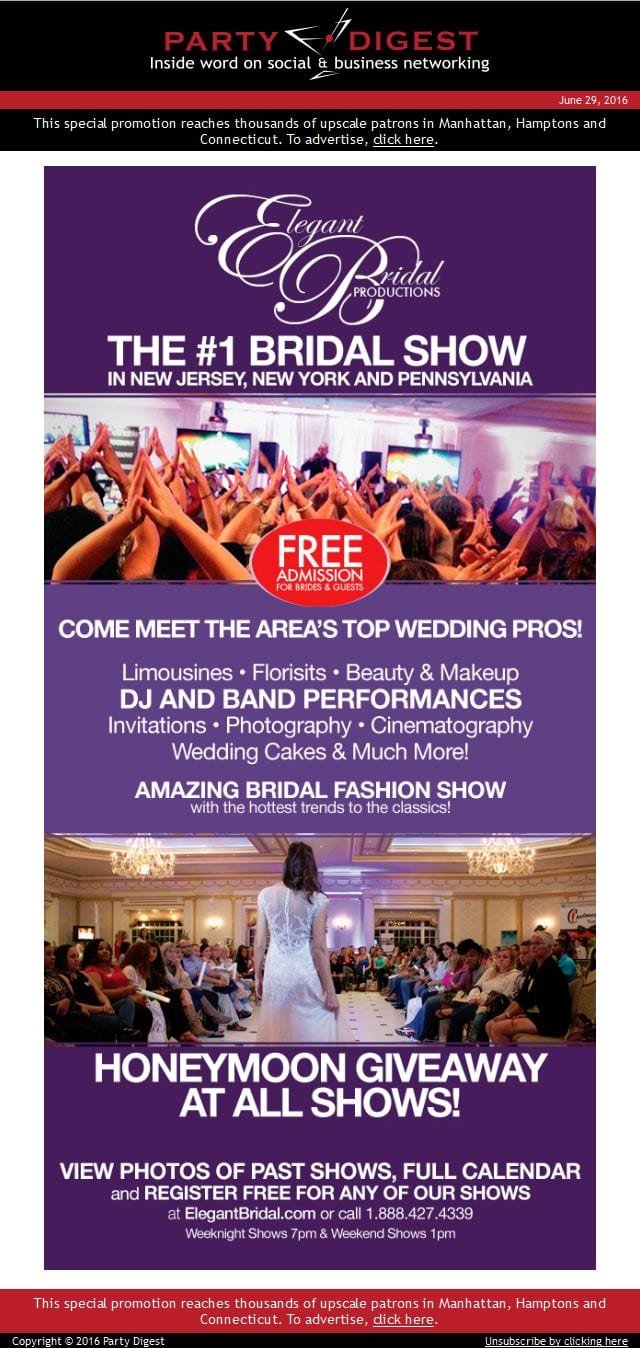 elegant bridal show