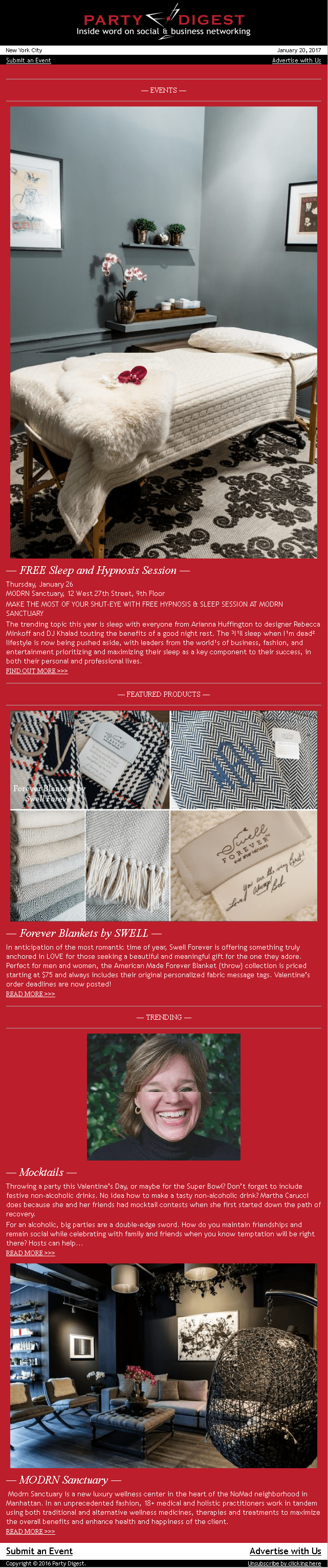 Free Sleep Sessions Mocktails Forever Blankets