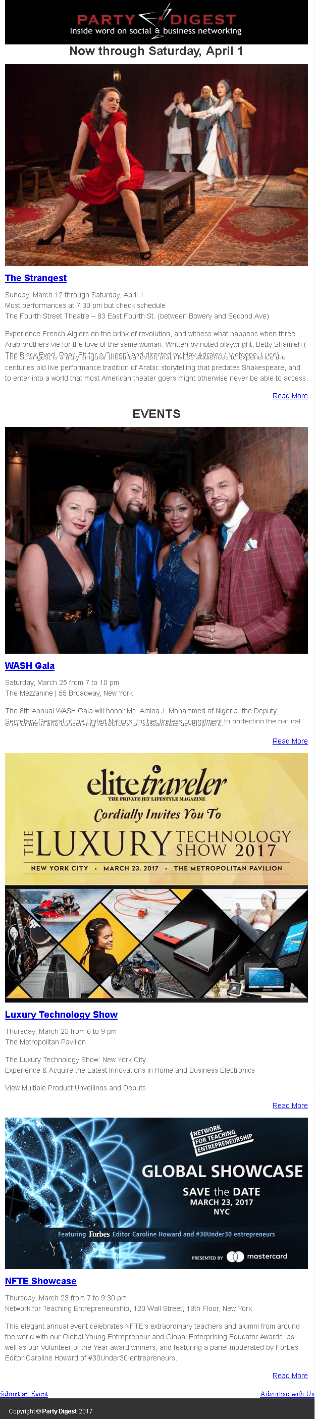 The Strangest WASH Gala Luxury and NFTE Exhibitions