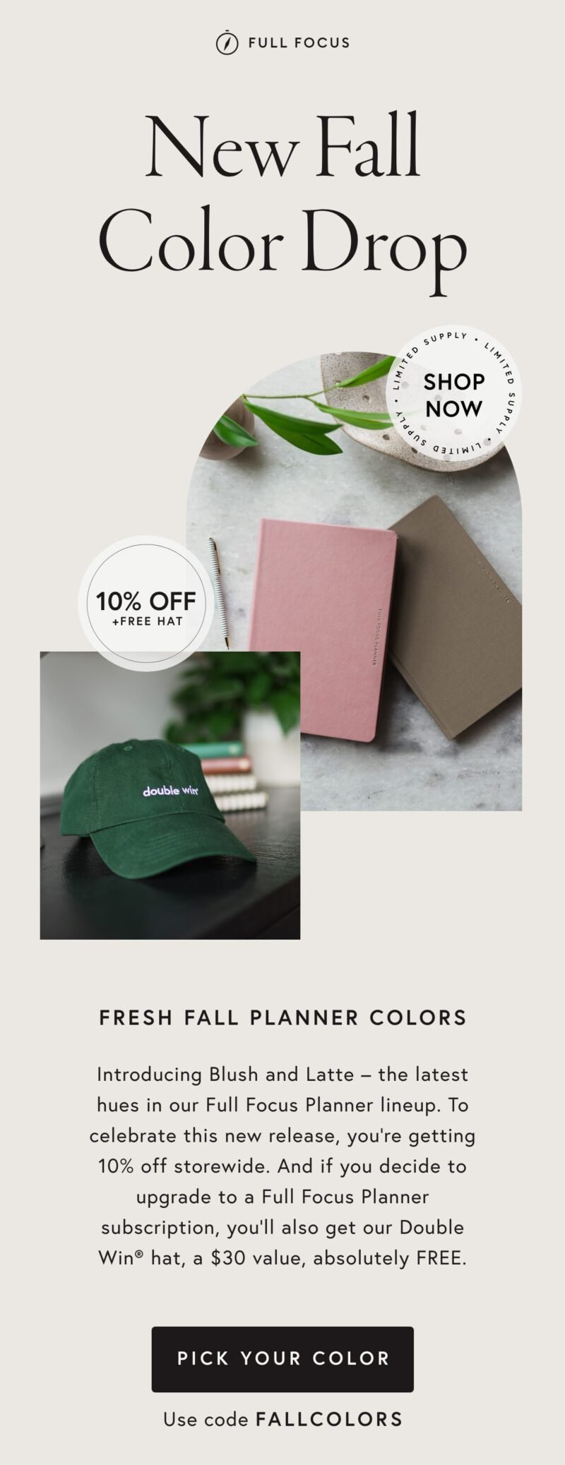 New Fall Color Drop – Full Focus Planners