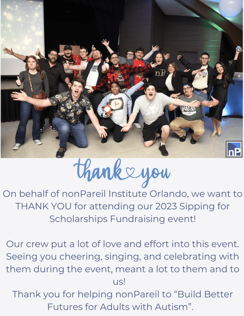 Thank You from nonPareil Institute – Orlando