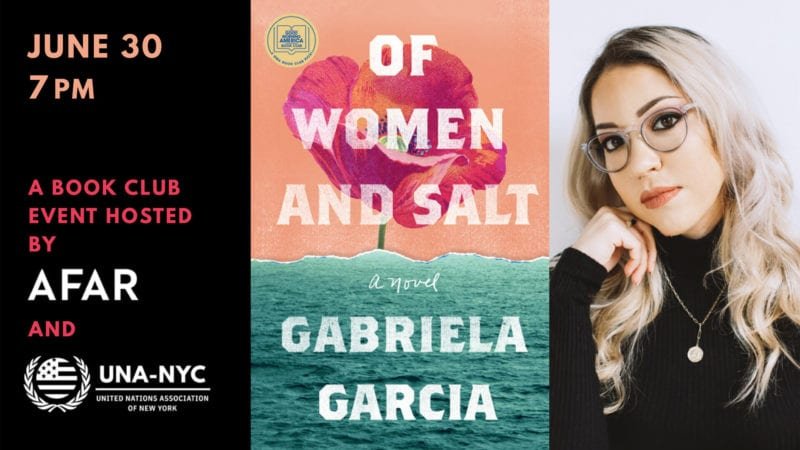 OF WOMEN AND SALT by Gabriela Garcia -book club event
